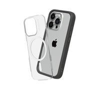 RhinoShield Modular Case Compatible with MagSafe for [iPhone 15 Pro Max] | Mod NX - Superior Magnetic Pull Force, Customizable Heavy Duty Protective Cover 3.5M / 11ft Drop Protection - Graphite
