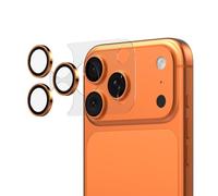 RhinoShield Orange Camera Lens Protectors + Lens Base Protector Compatible with [iPhone 17 Pro Max] | All Round Protection, Scratch Resistant, Alignment Tool Included