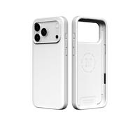 RhinoShield Phone Case Compatible with [iPhone 17 Pro Max]| SolidX - Reinforced Shock-Absorbing Protection, Minimal and Slim Design with Military Grade Drop Protection - Classic White