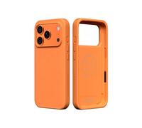 RhinoShield Phone Case Compatible with [iPhone 17 Pro]| SolidX - Reinforced Shock-Absorbing Protection, Minimal and Slim Design with Military Grade Drop Protection - Neon Orange