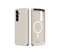 RhinoShield Phone Case Compatible with MagSafe for [Galaxy S25 FE]| SolidX - Reinforced Shock-Absorbing Protection, Minimal and Slim Design with Military Grade Drop Protection - Shell Beige