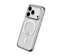 RhinoShield Phone Case Compatible with MagSafe for [iPhone 17 Pro]| Clear - Anti-yellowing, High Transparency, Superior Magnetic, Shockproof with Military Grade Drop Protection - (Black Camera Ring)