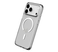 RhinoShield Phone Case Compatible with MagSafe for [iPhone 17 Pro Max] Clear Anti-yellowing, High Transparency, Superior Magnetic, Shockproof with Military Grade Drop Protection - (Black Camera Ring)