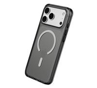 RhinoShield Phone Case Compatible with MagSafe for [iPhone 17 Pro Max]| Clear - Anti-yellowing, High Transparency, Superior Magnetic, Shockproof with Military Grade Drop Protection - Ash Black