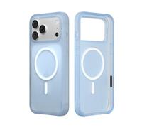 RhinoShield Phone Case Compatible with MagSafe for [iPhone 17 Pro Max] | SolidX - Reinforced Shock-Absorbing Protection, Minimal and Slim Design with Military Grade Drop Protection - Sky Blue