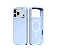 RhinoShield Phone Case Compatible with MagSafe for [iPhone 17 Pro Max]| SolidX - Reinforced Shock-Absorbing Protection, Minimal and Slim Design with Military Grade Drop Protection - Glacier Blue
