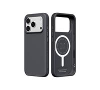 RhinoShield Phone Case Compatible with MagSafe for [iPhone 17 Pro]| SolidX - Reinforced Shock-Absorbing Protection, Minimal and Slim Design with Military Grade Drop Protection - Charcoal Gray