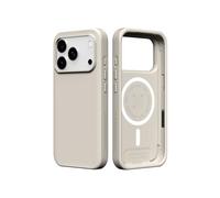 RhinoShield Phone Case Compatible with MagSafe for [iPhone 17 Pro]| SolidX - Reinforced Shock-Absorbing Protection, Minimal and Slim Design with Military Grade Drop Protection - Shell Beige