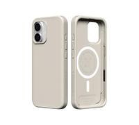 RhinoShield Phone Case Compatible with MagSafe for [iPhone 17]| SolidX - Reinforced Shock-Absorbing Protection, Minimal and Slim Design with Military Grade Drop Protection - Shell Beige
