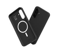 RhinoShield SolidSuit Case Compatible with Magsafe for [Galaxy A56] | Shock Absorbent Slim Design Protective Cover with Premium Matte Finish 3.5M / 11ft Drop Protection - Classic Black