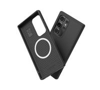 RhinoShield SolidSuit Case Compatible with Magsafe for [Galaxy S24 Ultra] | Shock Absorbent Slim Design Protective Cover with Premium Matte Finish 3.5M / 11ft Drop Protection -Classic Black