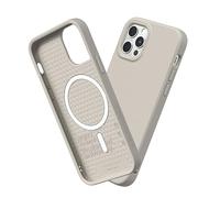 RhinoShield SolidSuit Case Compatible with Magsafe for [iPhone 12/12 Pro] | Shock Absorbent Slim Design Protective Cover with Premium Matte Finish 3.5M / 11ft Drop Protection - Shell Beige