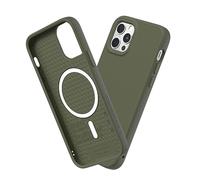 RhinoShield SolidSuit Case Compatible with Magsafe for [iPhone 12/12 Pro] | Shock Absorbent Slim Design Protective Cover with Premium Matte Finish 3.5M / 11ft Drop Protection - Seaweed Green