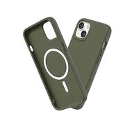 RhinoShield SolidSuit Case Compatible with Magsafe for [iPhone 13/14] | Shock Absorbent Slim Design Protective Cover with Premium Matte Finish 3.5M / 11ft Drop Protection - Seaweed Green