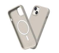 RhinoShield SolidSuit Case Compatible with Magsafe for [iPhone 13 mini] | Shock Absorbent Slim Design Protective Cover with Premium Matte Finish 3.5M / 11ft Drop Protection - Shell Beige