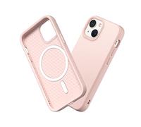 RhinoShield SolidSuit Case Compatible with Magsafe for [iPhone 13 mini] | Shock Absorbent Slim Design Protective Cover with Premium Matte Finish 3.5M / 11ft Drop Protection - Blush Pink