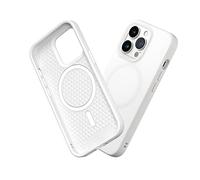 RhinoShield SolidSuit Case Compatible with Magsafe for [iPhone 13 Pro] | Shock Absorbent Slim Design Protective Cover with Premium Matte Finish 3.5M / 11ft Drop Protection - Classic White