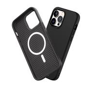 RhinoShield SolidSuit Case Compatible with Magsafe for [iPhone 14 Pro Max] | Shock Absorbent Slim Design Protective Cover with Premium Matte Finish 3.5M / 11ft Drop Protection - Classic Black