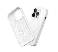 RhinoShield SolidSuit Case Compatible with Magsafe for [iPhone 14 Pro] | Shock Absorbent Slim Design Protective Cover with Premium Matte Finish 3.5M / 11ft Drop Protection - Classic White