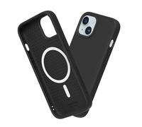 RhinoShield SolidSuit Case Compatible with Magsafe for [iPhone 15 Plus] | Shock Absorbent Slim Design Protective Cover with Premium Matte Finish 3.5M / 11ft Drop Protection - Classic Black