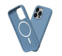 RhinoShield SolidSuit Case Compatible with Magsafe for [iPhone 15 Pro Max] | Shock Absorbent Slim Design Protective Cover with Premium Matte Finish 3.5M / 11ft Drop Protection - Tide Blue