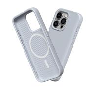 RhinoShield SolidSuit Case Compatible with Magsafe for [iPhone 15 Pro] | Shock Absorbent Slim Design Protective Cover with Premium Matte Finish 3.5M / 11ft Drop Protection - Ash Grey