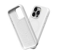 RhinoShield SolidSuit Case Compatible with Magsafe for [iPhone 15 Pro] | Shock Absorbent Slim Design Protective Cover with Premium Matte Finish 3.5M / 11ft Drop Protection - Classic White