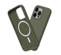 RhinoShield SolidSuit Case Compatible with Magsafe for [iPhone 15 Pro] | Shock Absorbent Slim Design Protective Cover with Premium Matte Finish 3.5M / 11ft Drop Protection - Seaweed Green