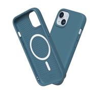 RhinoShield SolidSuit Case Compatible with Magsafe for [iPhone 15] | Shock Absorbent Slim Design Protective Cover with Premium Matte Finish 3.5M / 11ft Drop Protection - Ocean Blue