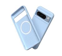 RhinoShield SolidSuit Case Compatible with Magsafe for [Pixel 8] | Shock Absorbent Slim Design Protective Cover with Premium Matte Finish 3.5M / 11ft Drop Protection - Glacier Blue