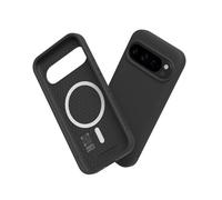 RhinoShield SolidSuit Case Compatible with Magsafe for [Pixel 9/9 Pro] | Shock Absorbent Slim Design Protective Cover with Premium Matte Finish 3.5M / 11ft Drop Protection - Black