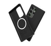RhinoShield SolidSuit Case Compatible with Magsafe for [Galaxy S23 Ultra] | Shock Absorbent Slim Design Protective Cover with Premium Matte Finish 3.5M / 11ft Drop Protection - Classic Black