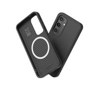 RhinoShield SolidSuit Case Compatible with Magsafe for [Galaxy S24] | Shock Absorbent Slim Design Protective Cover with Premium Matte Finish 3.5M / 11ft Drop Protection -Classic Black