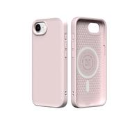 RhinoShield SolidSuit Case Compatible with Magsafe for [iPhone 17e / 16e] | Shock Absorbent Slim Design Protective Cover with Premium Matte Finish 3.5M / 11ft Drop Protection - Raspberry Sorbet