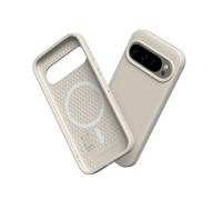 RhinoShield SolidSuit Case Compatible with Magsafe for [Pixel 9/9 Pro] | Shock Absorbent Slim Design Protective Cover with Premium Matte Finish 3.5M / 11ft Drop Protection - Shell Beige