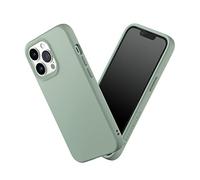 RhinoShield Case Compatible with [iPhone 13 Pro] | SolidSuit - Shock Absorbent Slim Design Protective Cover with Premium Matte Finish 3.5M/11ft Drop Protection Changeable Camera Rings - Sage Green