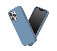 RhinoShield Case Compatible with [iPhone 13 Pro] | SolidSuit - Shock Absorbent Slim Design Protective Cover with Premium Matte Finish 3.5M / 11ft Drop Protection - Tide Blue