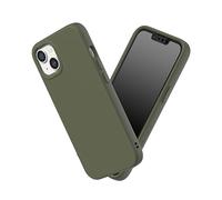 RhinoShield Case Compatible with [iPhone 13/14] | SolidSuit - Shock Absorbent Slim Design Protective Cover with Premium Matte Finish 3.5M / 11ft Drop Protection - Seaweed Green
