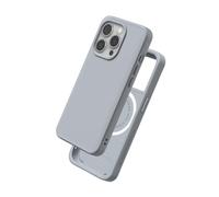RhinoShield Case Compatible with Magsafe for [iPhone 15 Pro] | SolidX - Reinforced Shock-Absorbing Slim Design Protective Cover with 3.5M / 11ft Drop Protection - Ash Grey