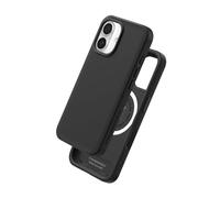 RhinoShield Case Compatible with Magsafe for [iPhone 16 Plus] | SolidX - Reinforced Shock-Absorbing Slim Design Protective Cover with 3.5M / 11ft Drop Protection - Classic Black