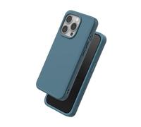 RhinoShield Case Compatible with [iPhone 15 Pro] | SolidX - Reinforced Shock-Absorbing Slim Design Protective Cover with 3.5M / 11ft Drop Protection - Ocean Blue