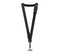 RhinoShield Utility Crossbody Phone Lanyard (Landyard Card Included) | Magnetic Buckle, Easy to Adjust, Additional loop to hang Airpods, Keys and Card Case, Urban Outdoor Straps - Black