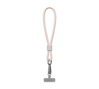 RhinoShield Waterproof And Durable TPU Wrist Phone Lanyard | Easy to Adjust, Charm, Durable Strap (Landyard Card Included) - Pale Pink