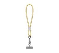 RhinoShield Waterproof And Durable TPU Wrist Phone Lanyard | Easy to Adjust, Charm, Durable Strap (Landyard Card Included) - Sunlight Yellow