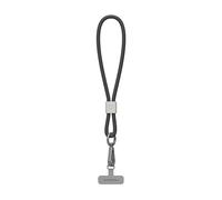 RhinoShield Waterproof And Durable TPU Wrist Phone Lanyard | Easy to Adjust, Charm, Durable Strap (Landyard Card Included) - Black