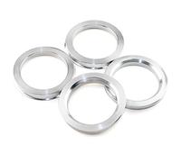 Rhinotuning 4 anelli di centraggio Ø 74,1 mm su diametro 57,1 mm, argento alluminio