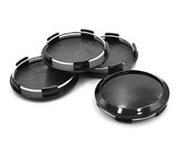 RhinoTuning 4 coprimozzo per auto, diametro esterno 64 mm, diametro interno 60 mm, coprimozzo per Volvo (nero)