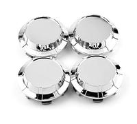 Rhinotuning 4 Pezzi Coprimozzi Auto OD 83mm ID 76mm Coprimozzo Centrale per Cromo Argento Cromato Coprimozzo Centrale per 88963143 9595891 9595759 19333200