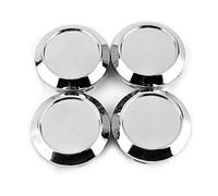 RhinoTuning Set da 4 pezzi 60mm Coprimozzo OD 60mm ID 56mm Coperture per mozzo Nabenkappen Coperture per ghiera in lega Compatibili con Work Meister (Argento)