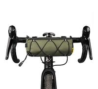 Rhinowalk, Borsa da manubrio a rullo per bicicletta, con tracolla, un accessorio da ciclismo professionale per bici da strada, da città e mountain bike, verde